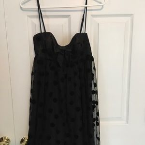 Betsy Johnson Black Polka Dot fit flare dress 2